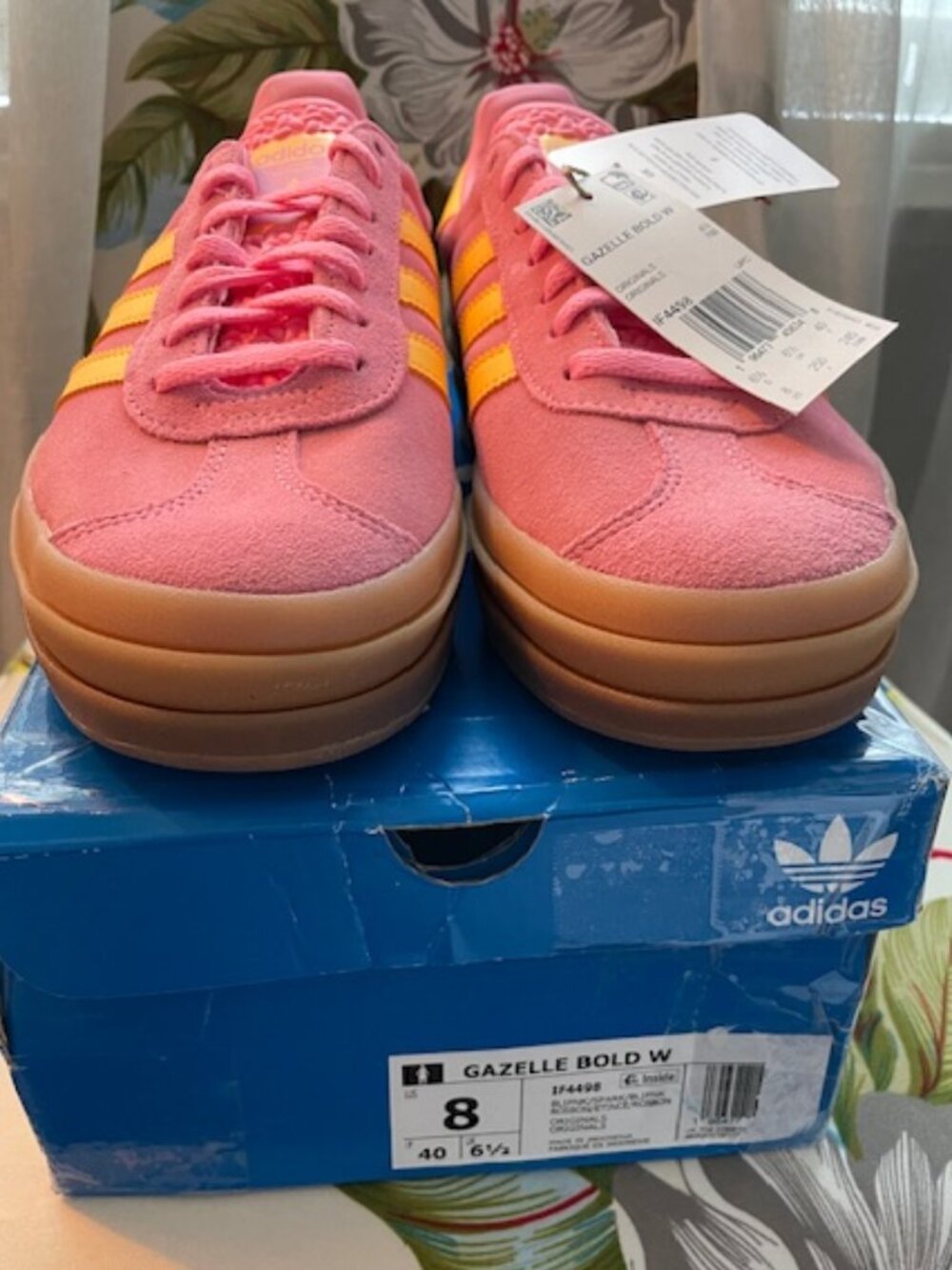 ADIDAS Gazelle Bold in Bliss Pink Spark Suede Size US 8 EU 40 Brand New NWT - Picture 4 of 12